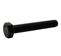 1/4-20 X 1 HEX TAP BOLT BLK OX & WAX