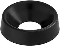 #10 FINISHING WASHER BLACK NYLON